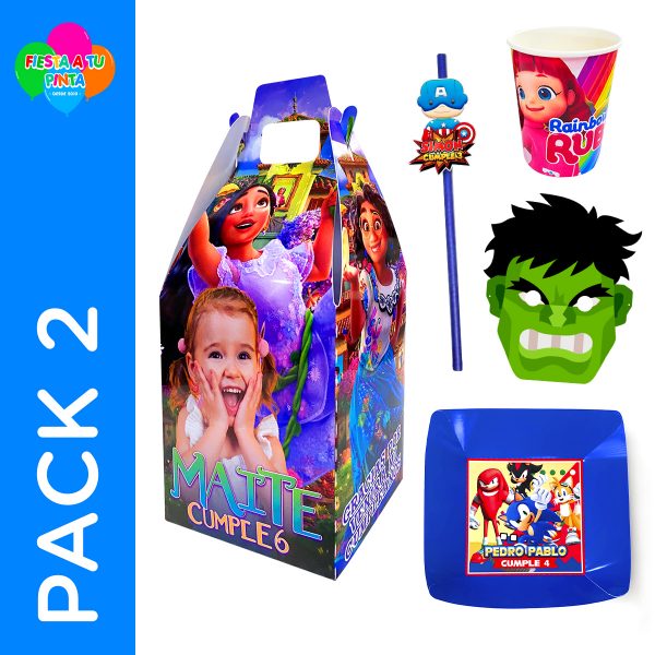 Pack 2 Cotillón Personalizado